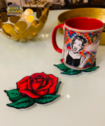 Rose Printed Acrylic Coaster