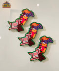 Pakistan Cultural Map Acrylic Fridge Magnet