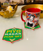 Piyo Magar Pyaar Se Printed Acrylic Coaster