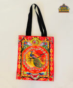Peacock Design Printed Truck Art Tote Bag