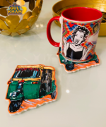 Green Rickshaw Printed Acrylic Coaster