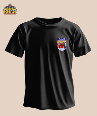 Karachi Premium Embroidered Patch T-Shirt