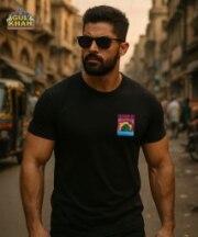 Karachi Premium Embroidered Patch T-Shirt
