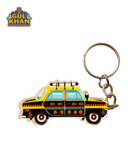 Taxi Premium Acrylic Key Chain (Dual side print)