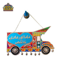 Red & Blue Truck Art Wall Hanging