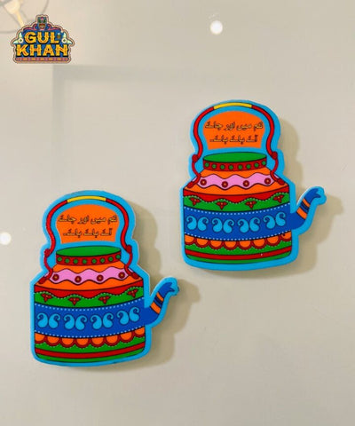 Blue Kettle Acrylic Fridge Magnet