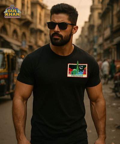 Pakistan Premium Embroidered Patch T-Shirt
