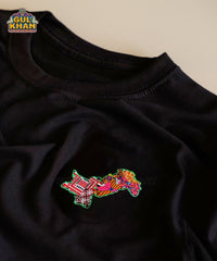 Pakistan Map Premium Embroidered Patch T-Shirt